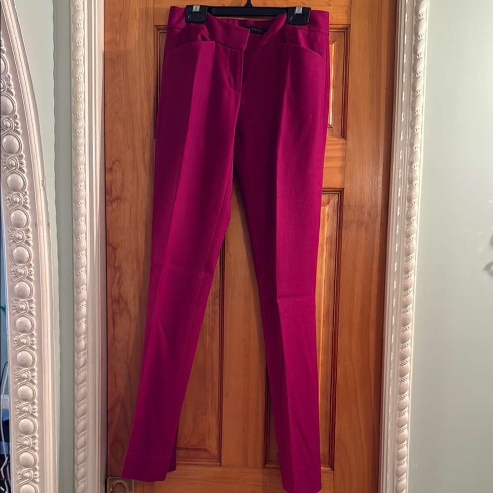 Elie Tahari Women's Fuchsia Straight Leg Pants